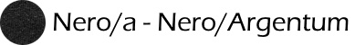 Nero/a Nero (Sort) / Argentum (Sølv)